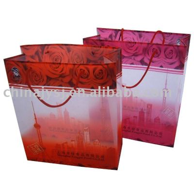 PP gift packaging with uv printing (promotional bag)