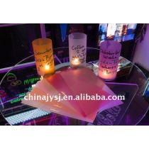 heat resistant plastic candle cover used in festival or party