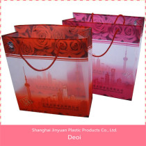 OEM factory and customized durable waterproof plastic gift bag made in china