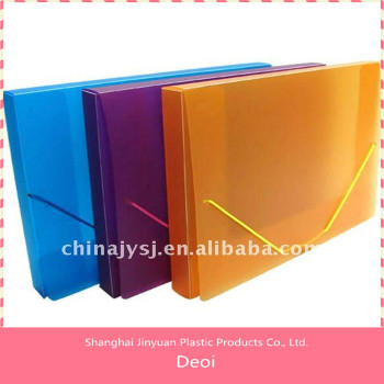 Deoi OEM customized fashion PP/PVC/PET wholesale eco-friendly Polypropylene Plastic File Box with Elastic