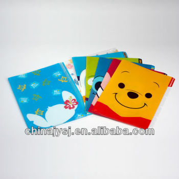 Made in Shanghai factory high-quality pp plastic Flile folder with 5 pockets