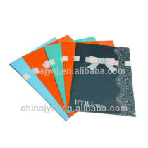 customized L-shaped single page folder with logo printing