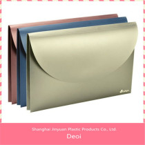 OEM factory with high quality customized decorative A4 PP metallic file bag holder