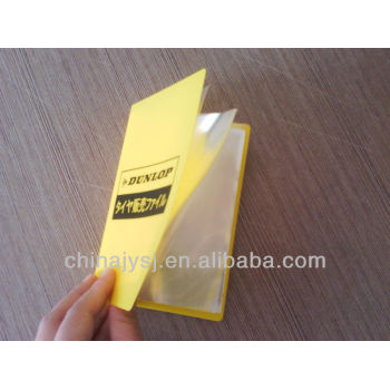 made in Shanghai poly card holder book with printing