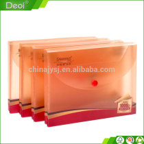 Colored pp plastic document case a4 a5 handled popypropylene plastic safe case with logo printing