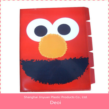 Deoi OEM factory customized PP/PVC/PET durable pp fashion five insert file packet