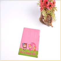 high quality popular PP plastic file holder with 3 pockets