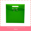 hot sale fancy green color matt pp plastic gift bag