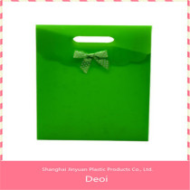 hot sale fancy green color matt pp plastic gift bag