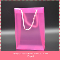 OEM factory pp plastic reusable ribbon gift bag made in shanghai factory Deoi brand