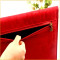OEM customized stationery PP/PVC/PET wholesale Suede Fabric expanding file bag