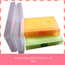 professional OEM factory and customized durable PP Polypropylene plastic CD storage BOX and cases