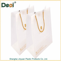 OEM factory and customized durable white pp carry bag with string