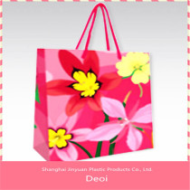high quality Deoi pp foldable carrier shopping plastic tote bag