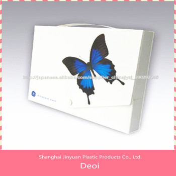 2015 stylish file box with butterfly printing