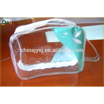 Printed Custom made Plastic Cosmetic Bag with Zipper