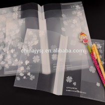 Personalized plastic clear book cover which made by Shanghai office supply manfacturer
