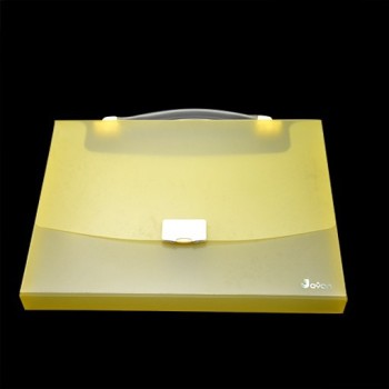Yellow plastic eco-friendly waterproof document file case