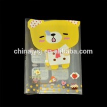 lucency PP clear plastic book cover with printing for students