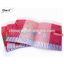 Deoi A4 size red color pp plastic book cover with button