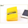 PP plastic yellow Name card bag/ pvc card pouch