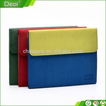 2015 fashionable business Suede Fabric expanding file bag