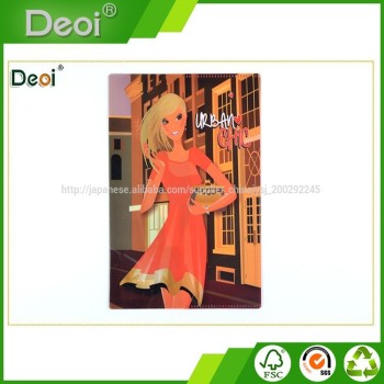 Deoi OEM professional stationery factory creative A4 size fashionable pp white clear plastic book cover wholesale
