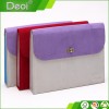 2015 fashionable Suede Fabric expanding document file /expanding file case