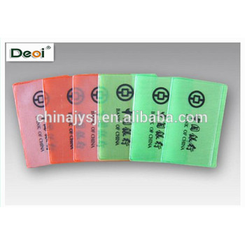 made in Shanghai customized pvc plastic bank card bag with printing