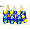 wholesale Alibaba OEM factory high-quality pp plastic colored shopping gift bag with UV printing /string bag