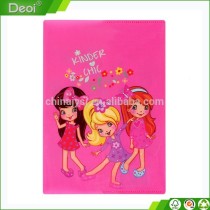 professional OEM stationery factory custom made A4/ FC size pp plastic book cover made in shanghai