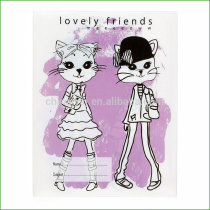 Good quality hot sale lovely friends A4/ B5 pp plastic book cover