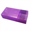 whosale Alibaba eco-friendly purple color pp plastic packing box for shoes