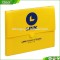 high-quality recycled custom made pp plastic yellow color stationery box with handle
