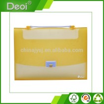 customized CMYK printing pp expanding office supplies file bag Polypropylene plastic file box with handle made in Shanghai