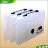 pp plastic clear frosted document case file box with handle