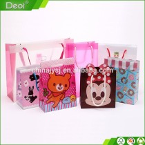 2015 newly factory designs pp plastic shopping gift bag promotion bag