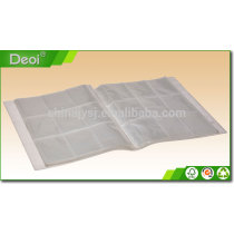 Eco-friendly polypropylene card folder/clear pp presentation custom card folder with 234 card pockets