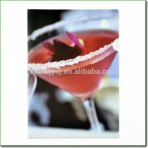 Custom clear folder printing made of Fresh Polypropylene A3 A4 FC size L type folder with red cup printing