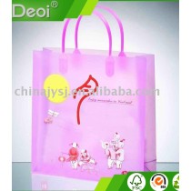 Clear Pink Gift Wrapping Plastic Bags