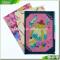 School Stationery colorful printed button style paper folder file bag document file case for full printing