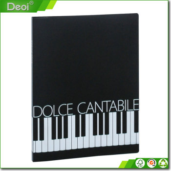 Custom made Polypropylene Clear book eco-friendly PP dispaly book with pianotype printing and design