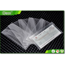 PP plastic Documents pouch transparent Ticket pocket/ PVC clear bill pocket