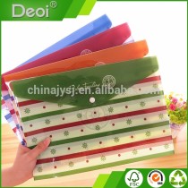 A4 School Stationery Filling Button Plastic Bag