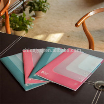 Customized L shape A4 pp folder , PP Folder with 6 Insertions plastic folders