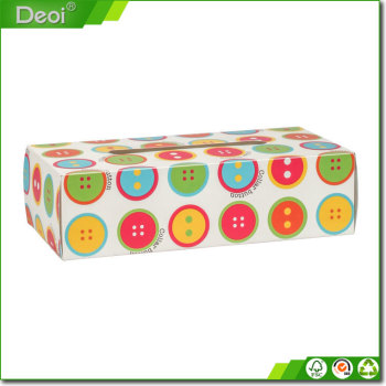Promotion Facial Paper Tissue Box With custom printed