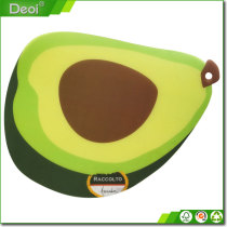 China reliable manufacturer eco-friendly PP plastic pear shape cutting board High quality 0.6mm thick PP chopping pad