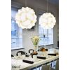 Plastic Coloured Folding Pendant Lamp Shade Used In Decorating House