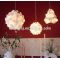 Plastic Coloured Folding Pendant Lamp Shade Used In Decorating House