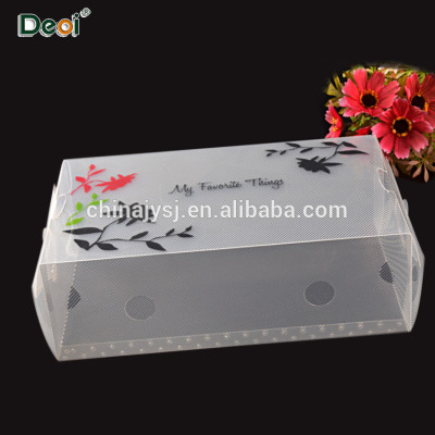 Made in China hot new products OEM factory eco-friendly pp plastic clear shoe box